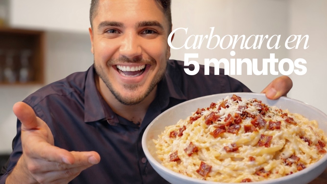 ¡Cómo hacer carbonara en 5 minutos! ¡Pasta perfecta!
