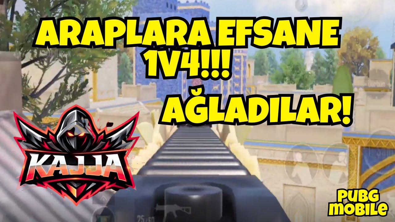 ARAPLARA EFSANE 1V4 ATTIM!!!Pubg Mobile