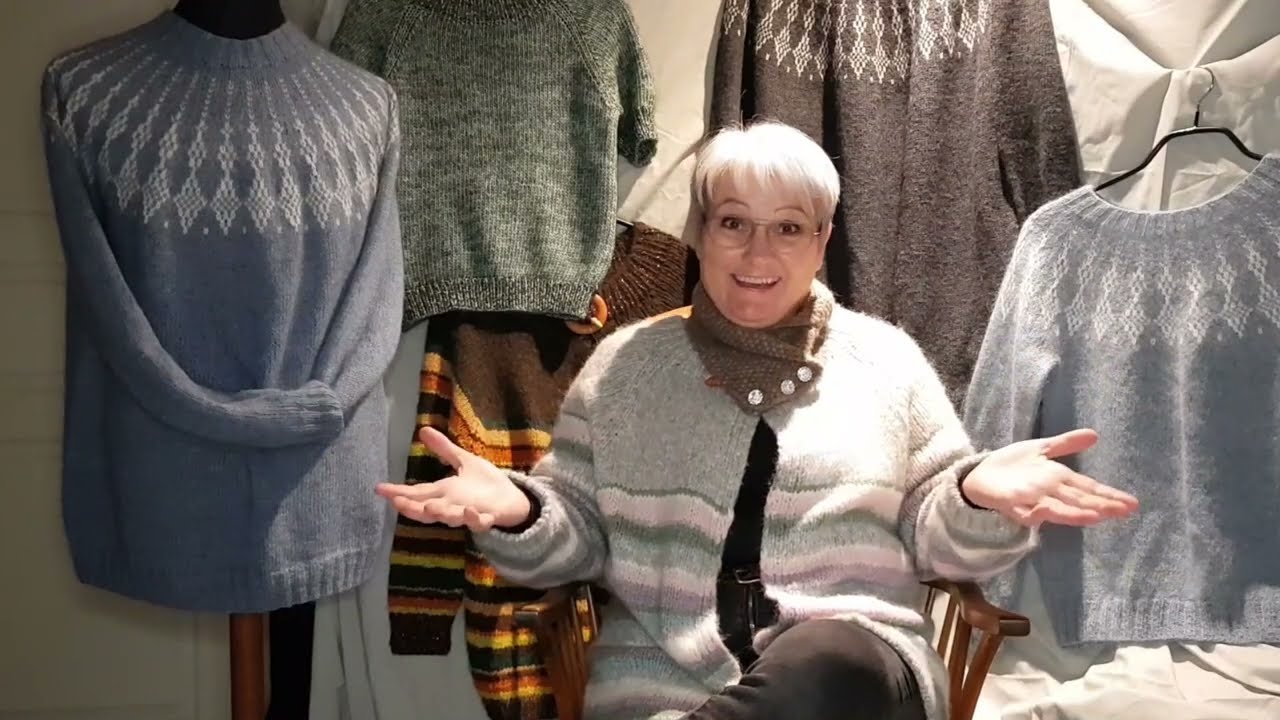 Søndagsstrik nr  26 Cocktails, Vendsyssel sweater99, julestrik på Bakkegaarden + det løse