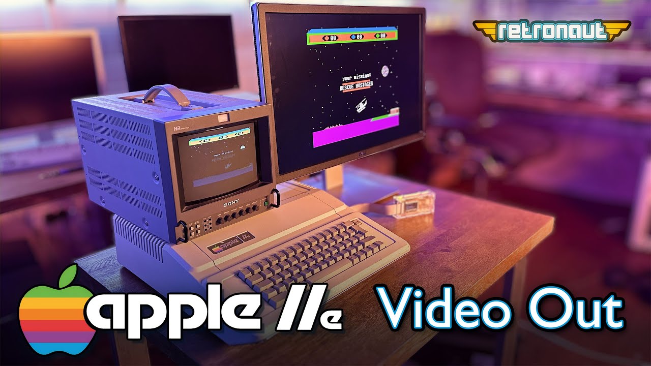 Как подключить винтажный Apple IIe к видео уже сегодня