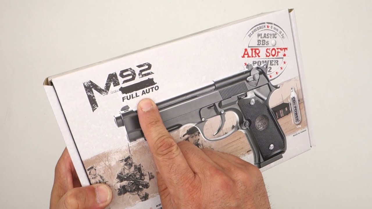 WOUAH UNBOXING KWC Model SEMI/FULL AUTO  92A1 Rail Full Métal CO2 GBB 1.5J KCB-23AHN #DMdiffusion