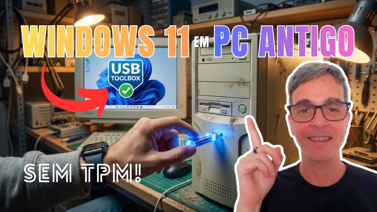 INSTALANDO Windows 11 em PC ANTIGO com USB TOOLBOX 🚀