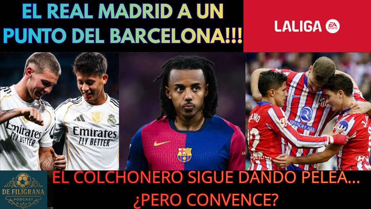 Real Madrid a un Punto del Barcelona!!! El Atlético de Madrod Gana en Confianza!!!