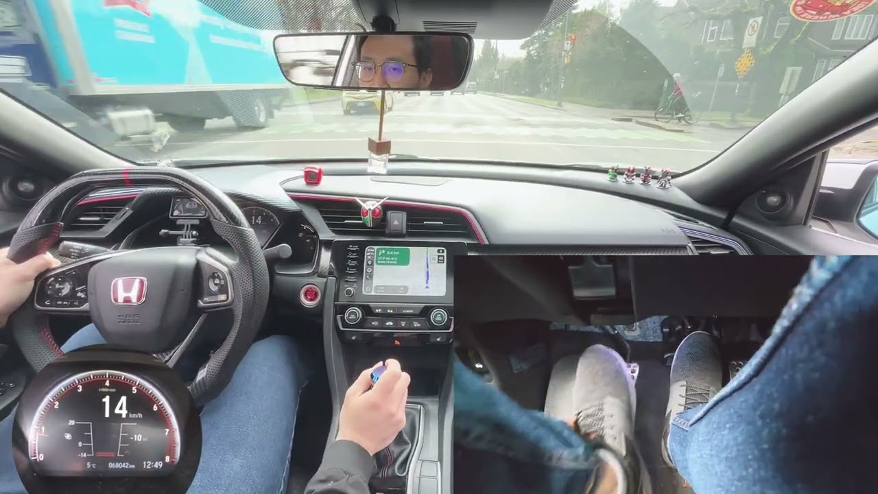 Downtown Traffic + Highway Drive In 2020 Civic Si [4K POV | No Commentary]