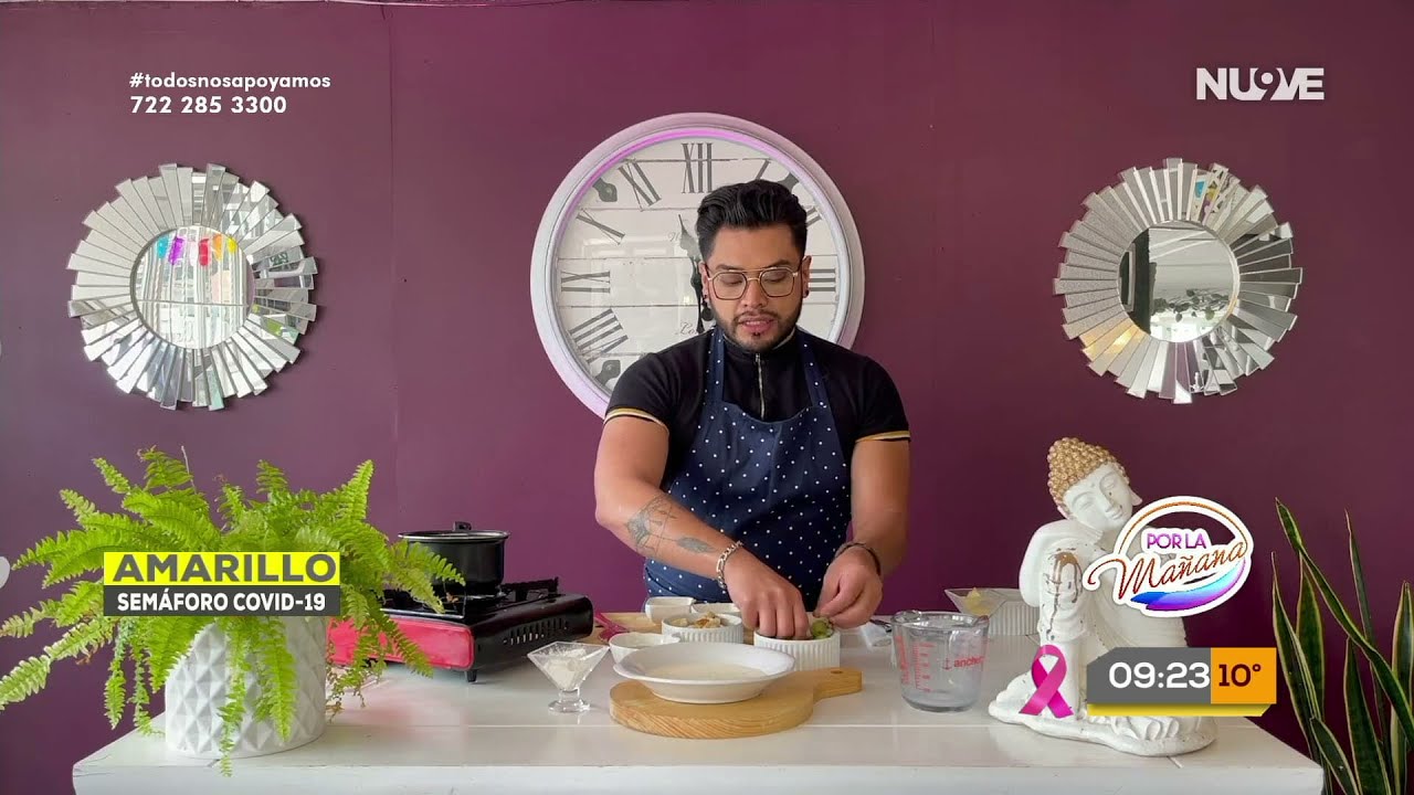 Crema de queso Mozzarella con uvas verdes ll con Victor Gutierrez.