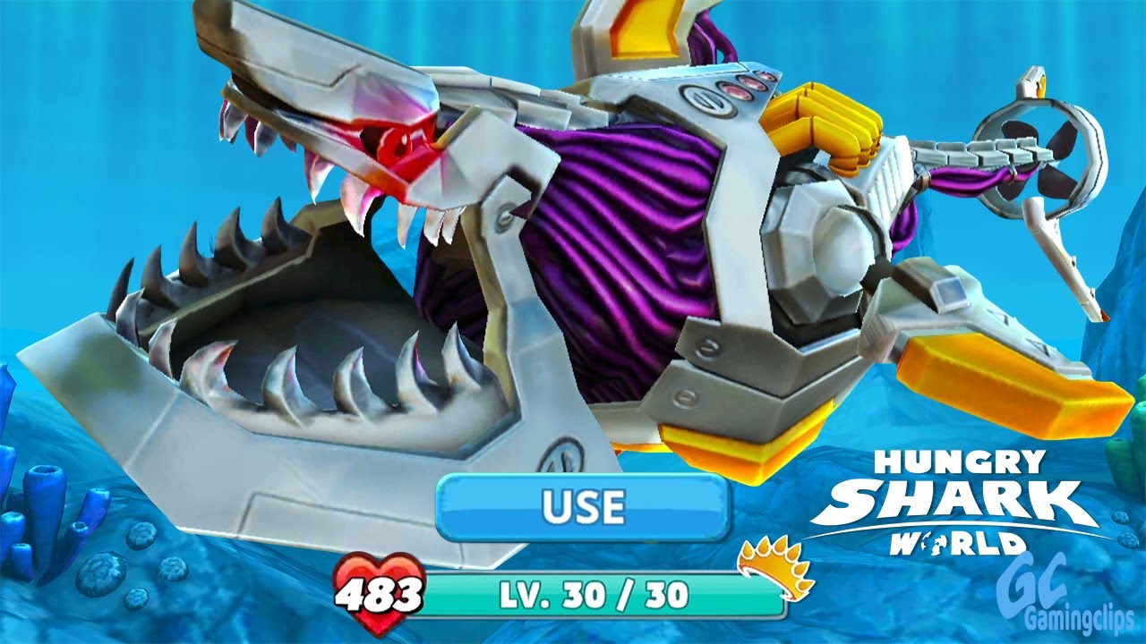 ROBO SHARK All stats maxed! Hungry Shark World