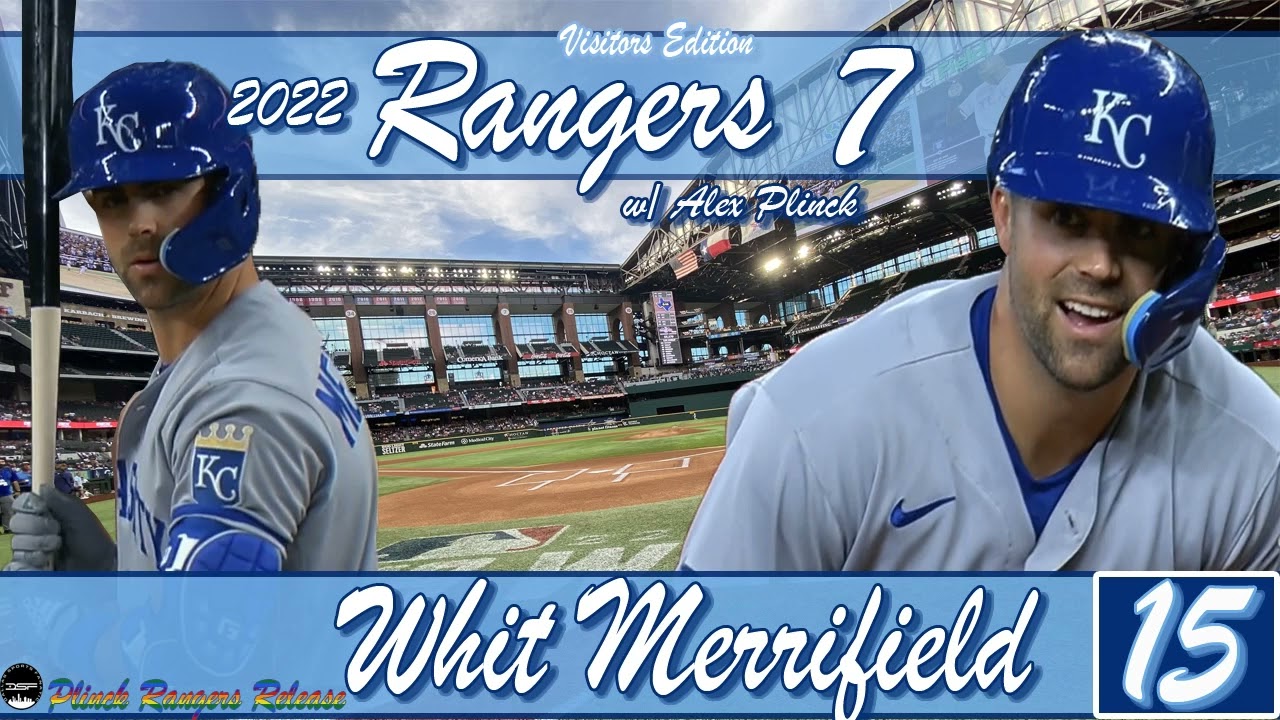 Rangers 7 Visitors Edition with Royals' Whit Merrifield