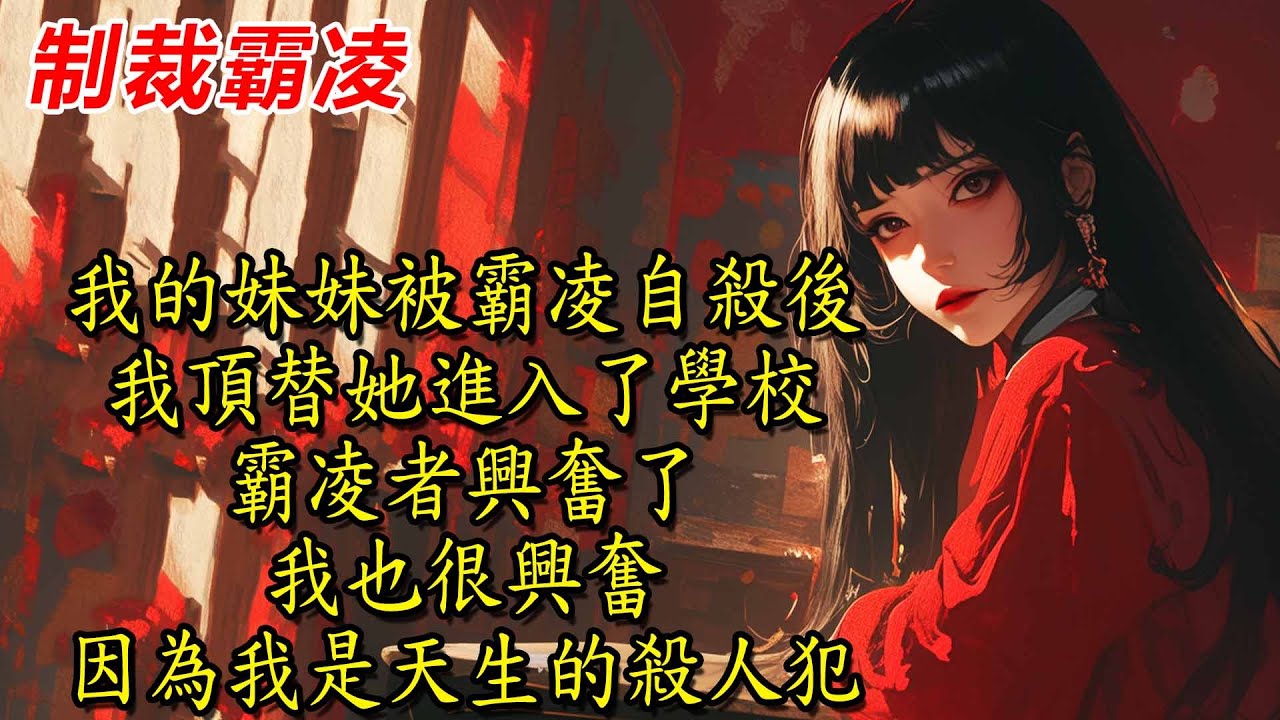 我的妹妹被霸凌自殺後，我頂替她進入了學校，霸凌者興奮了，我也很興奮，因為我是天生的殺人犯，而唯一能控制我不殺人的妹妹，已經被他們害死了