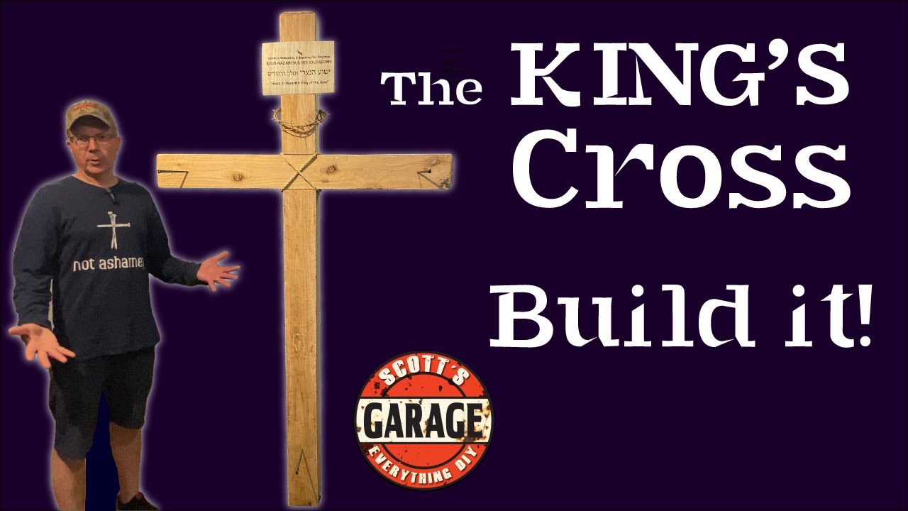 Build a realistic, authentic looking Roman CROSS similar to Jesus' cross. DIY cedar wood build