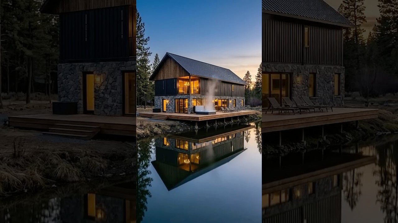 THE ULTIMATE RIVER ESTATE : Luxury Container Chalet Tour 🌲 