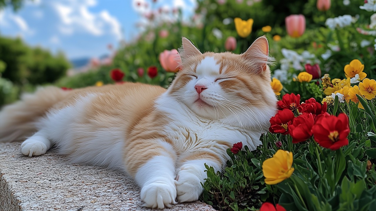 12 Hours Of Calming Music for Cats 🐈 Gentle Bedtime Melodies 🎵Peaceful Cat Relaxation😴 Cat TV No Ads