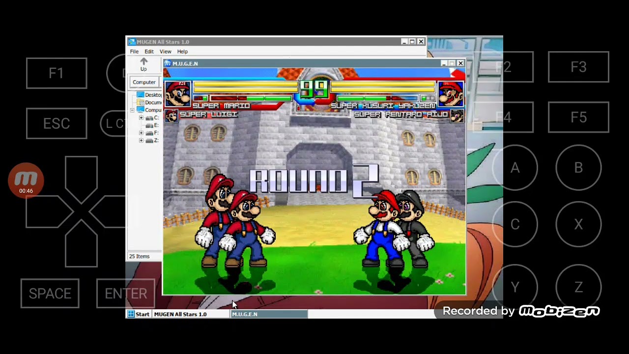 Mugen Battle #3107: Super Mario & Super Luigi vs Super Kusuri Yakuzen & Super Rentaro Aijo