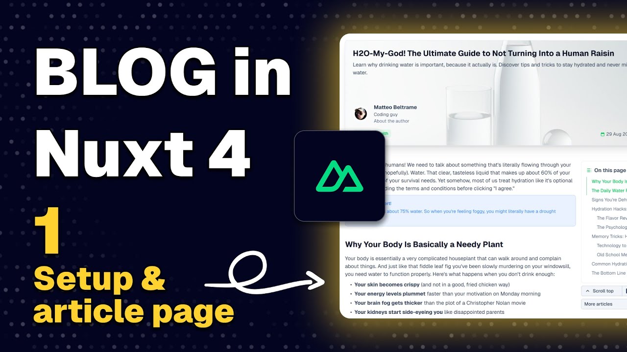 Nuxt Content + Nuxt 4: create a blog to make your readers addicted (Part 1)