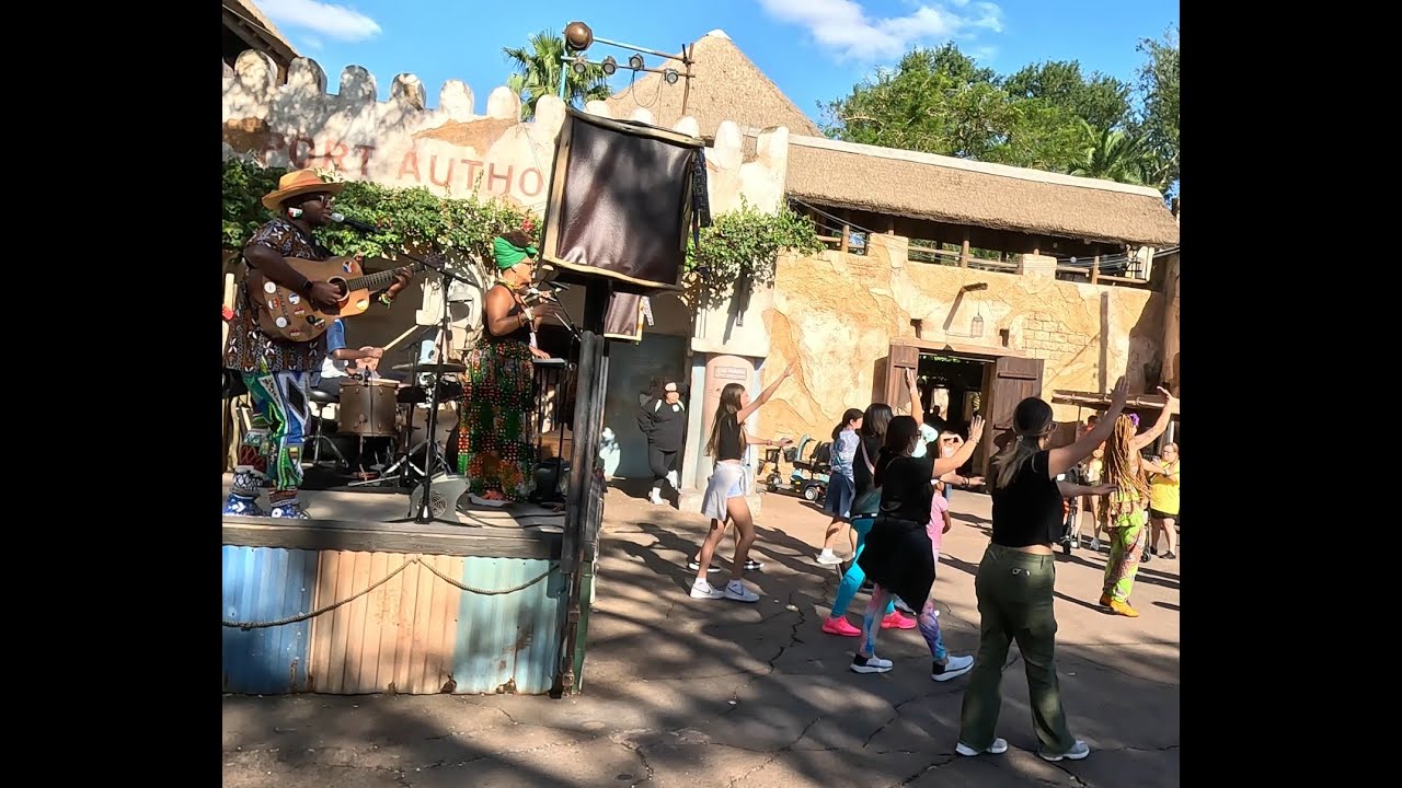 Dancing with Burudika Harambe Village Street Band ~ Africa, Animal Kingdom Park, Walt Disney World