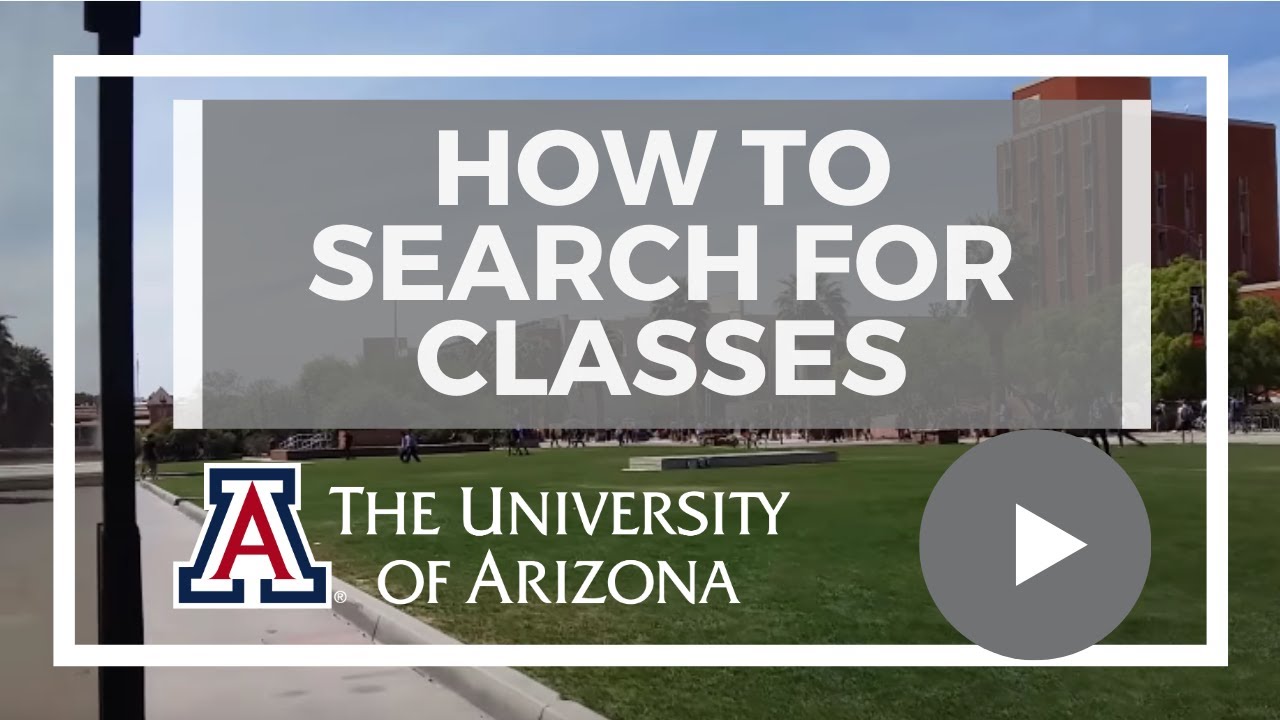 How to search for University of Arizona classes #UniversityofArizona #UArizona