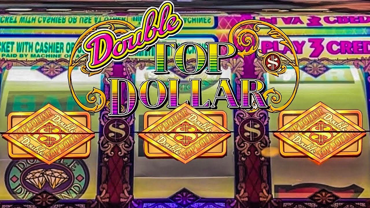 Classic Old School Double Top Dollar 3 Reel Casino Slot