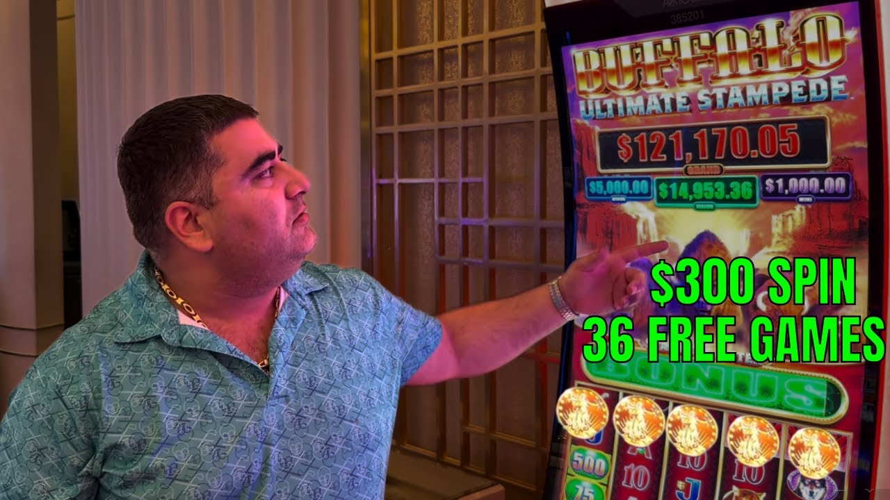 $300 SPINS & 36 FREE GAMES On HIGH LIMIT BUFFALO Slot 🦬🔥