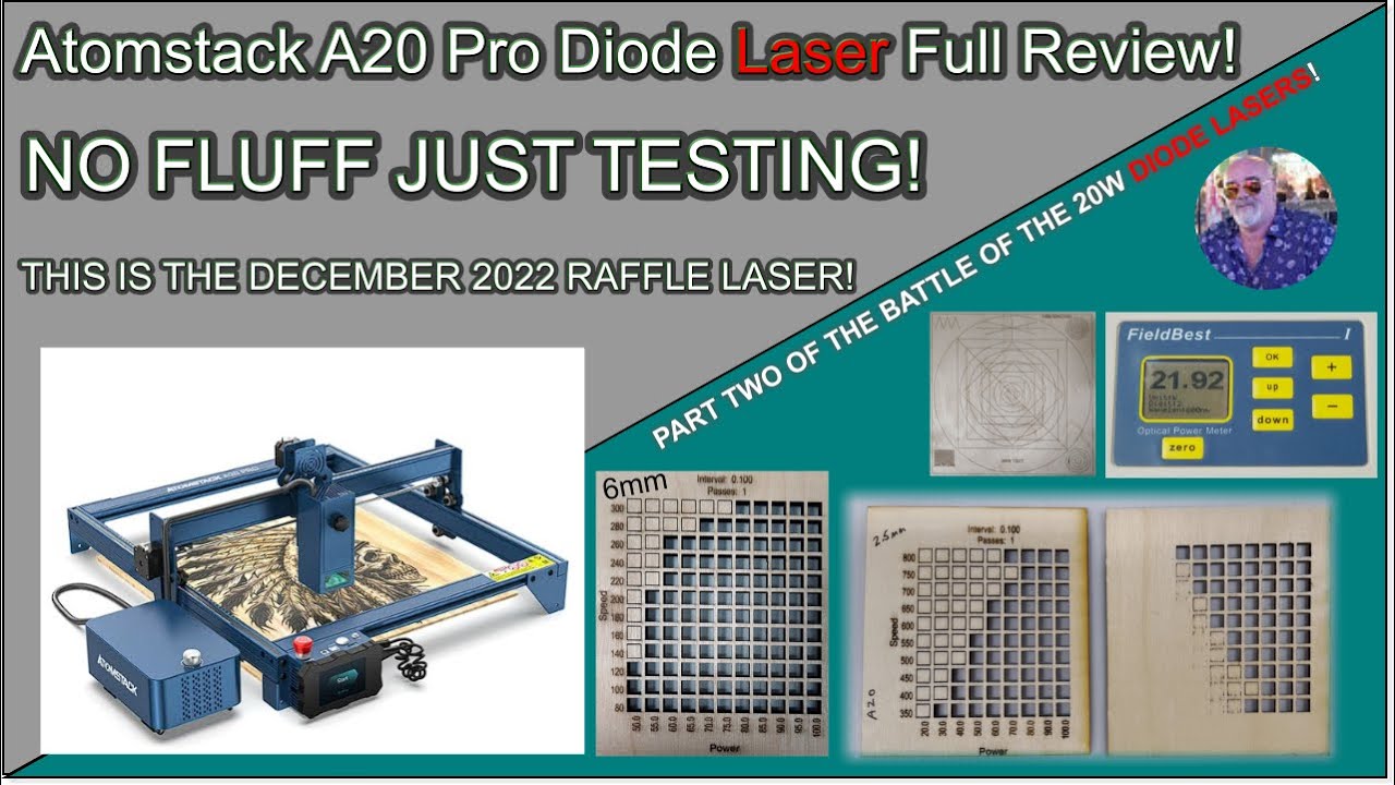 ℹ️ Full Review and Testing of the Atomstack, A20 Pro Laser Cutter Engraver.