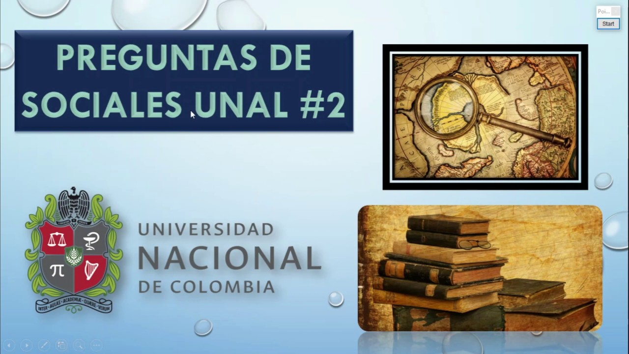 5 Preguntas de Sociales tipo examen de admisión UNAL