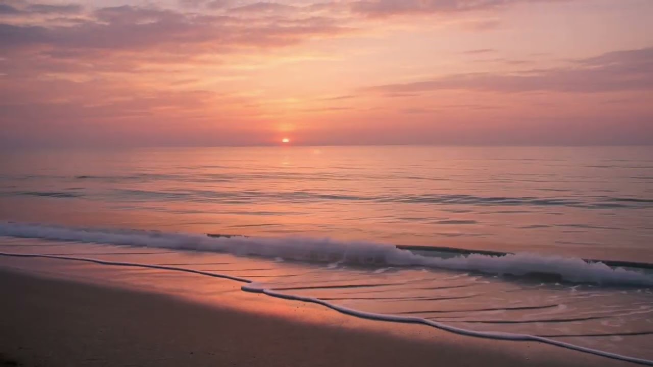Calm Ocean Waves at Sunset 🌊 10 hours| Mar Relajante al Atardecer | Sleep • Relax • Focus