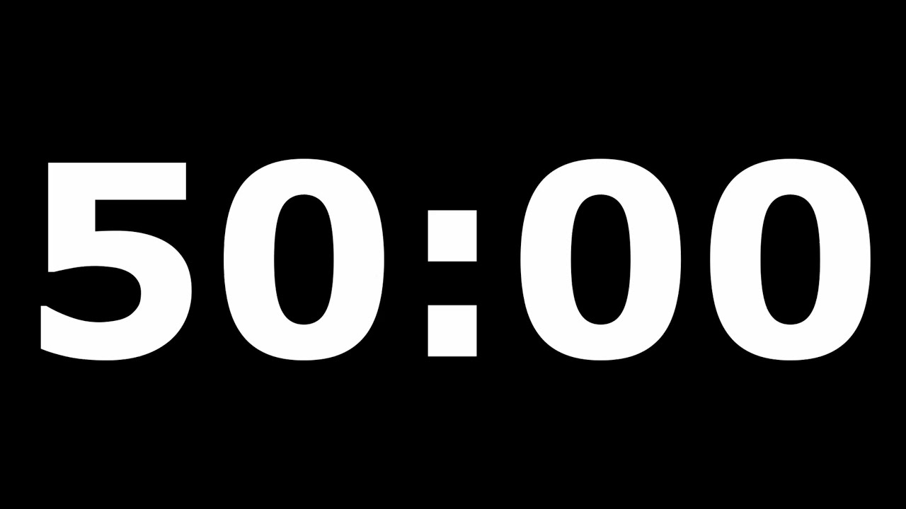 ⏳ 50 Minutos de Contagem Regressiva | Timer com Alarme Gradativo (Som Aumenta)