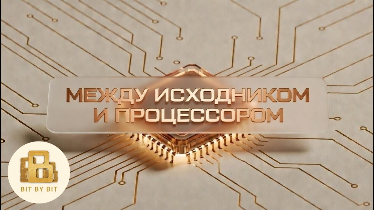 Между исходником и процессором