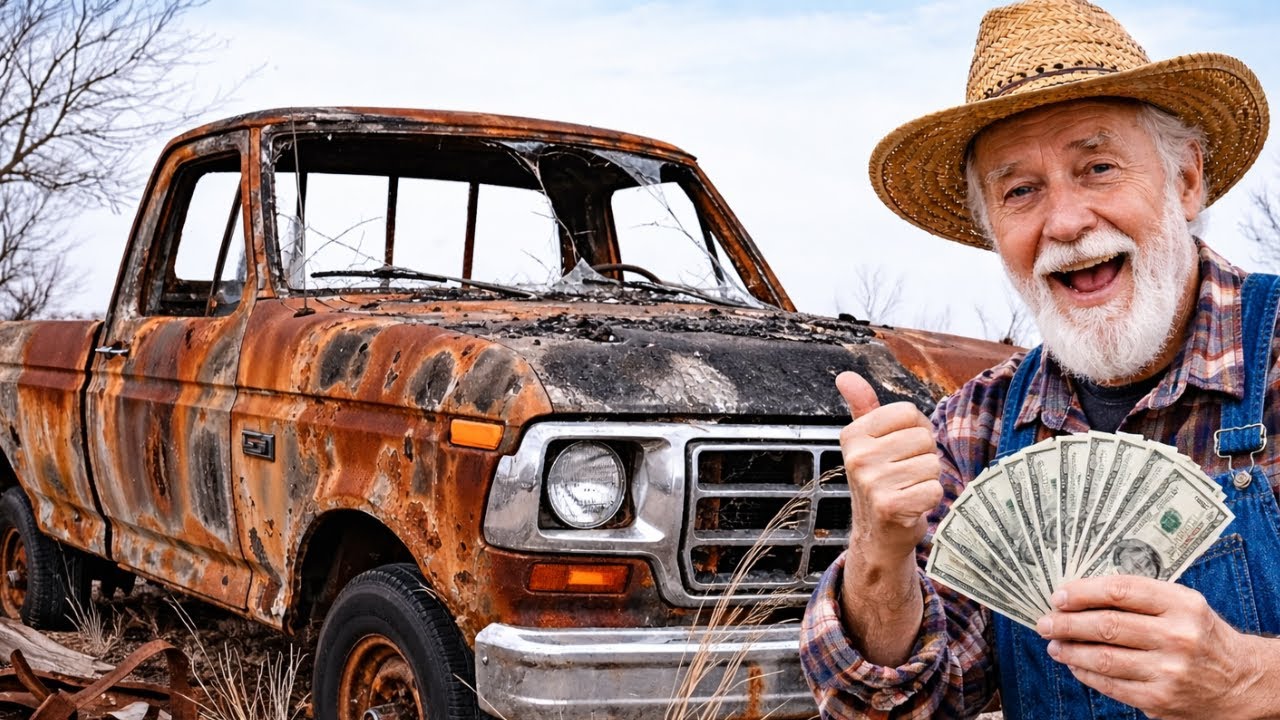 ASMR Car Restoration! Full Restoration 1992 Ford F1 Burnt Looking New
