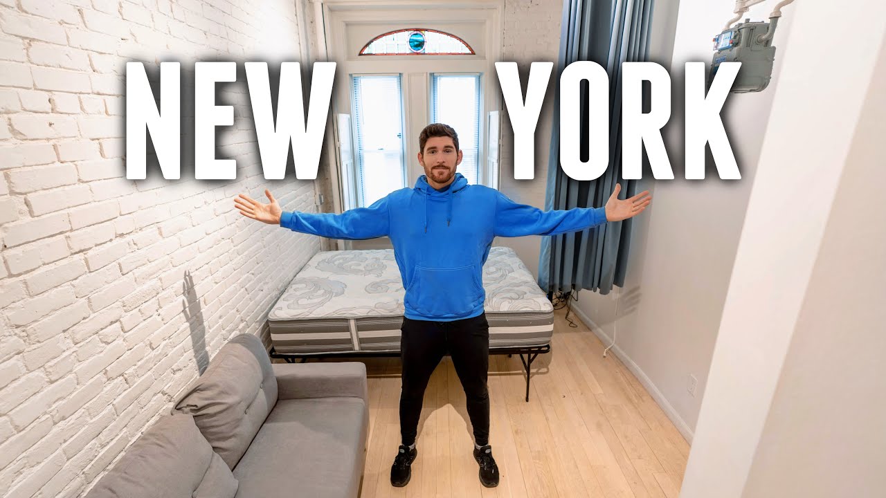 Living CHEAP - TINY 300 ft.² NYC Studio Apartment Tour