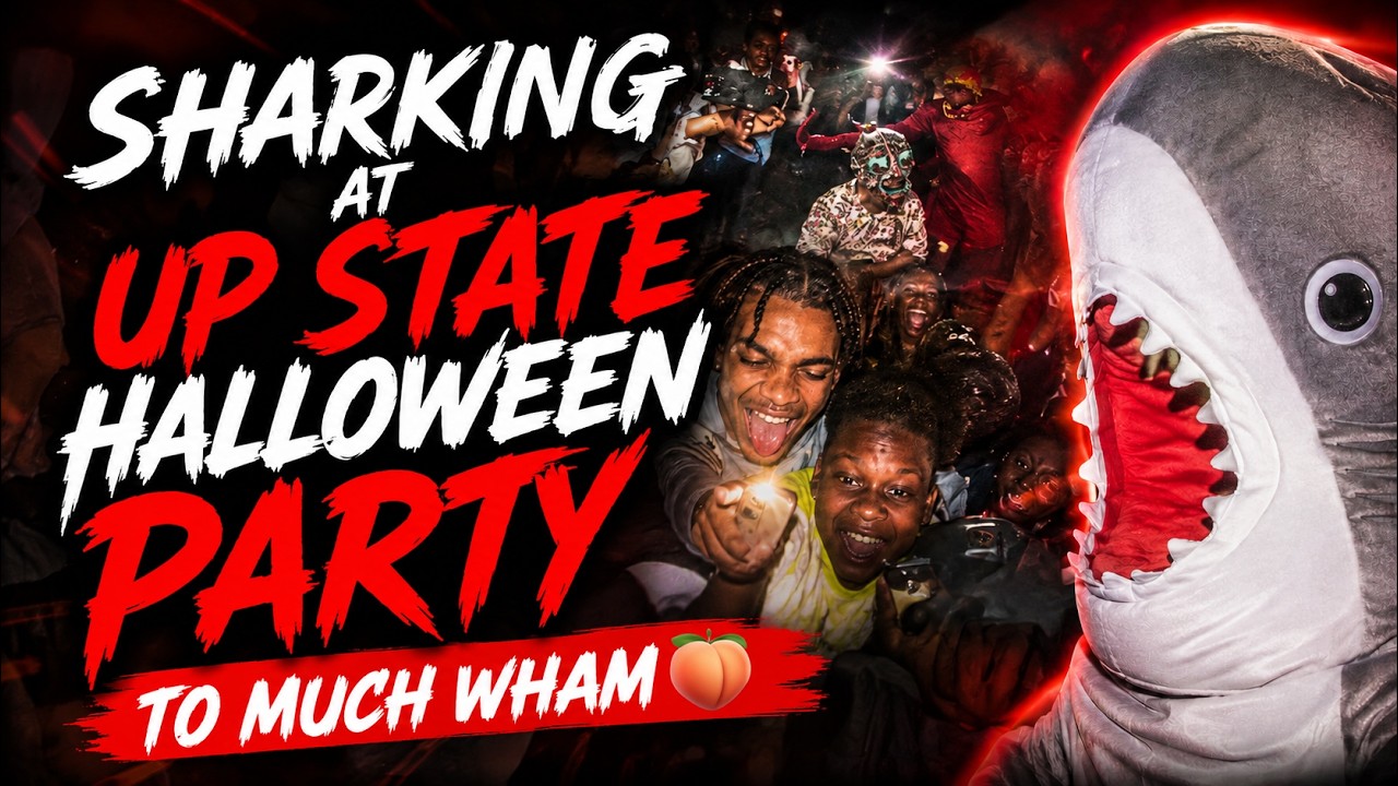 To much WHAM‼️‼️ O5 becomes a Shark 🦈 at Upstate 👻Halloween party. It was   OVERLY turnt!