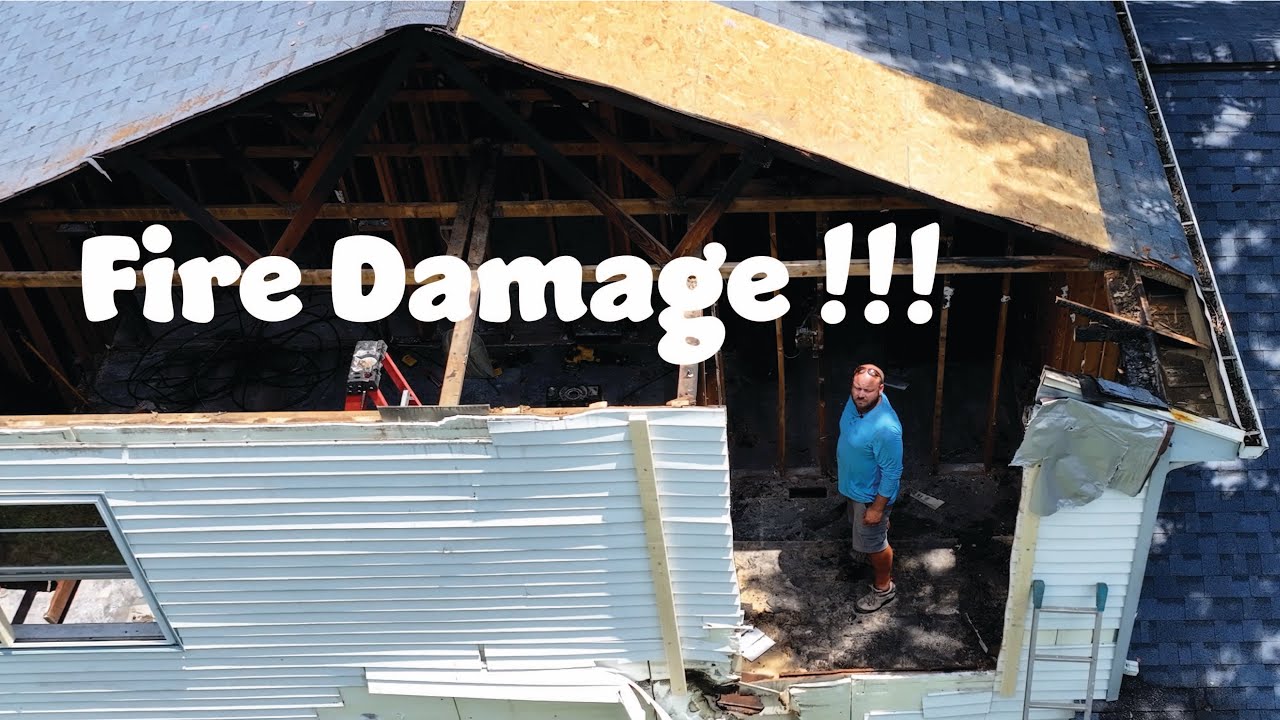 Fire Damage Repairs!!!  Seeing the damage for the first time!!!