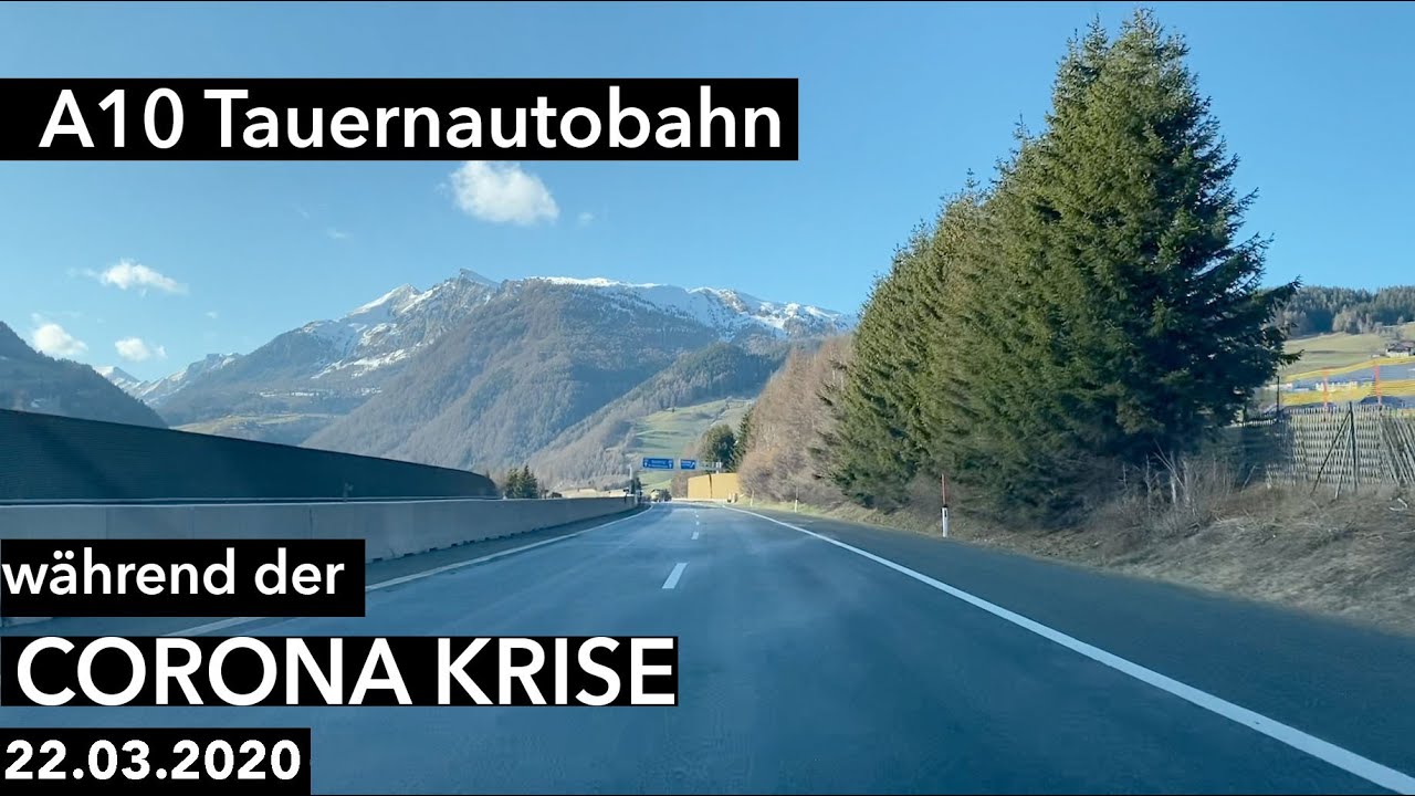 Komplett leere A10 Autobahn während der Coronakrise // 22.03.20 Ausgangssperre in Österreich