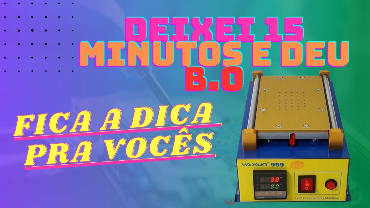 QUANTO TEMPO POSSO DEIXAR O APARELHO NA SEPARADORA?