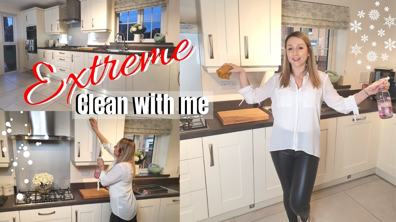 Extreme Pre Christmas Clean With Me UK - 2020 - Huge Kitchen Deep Clean