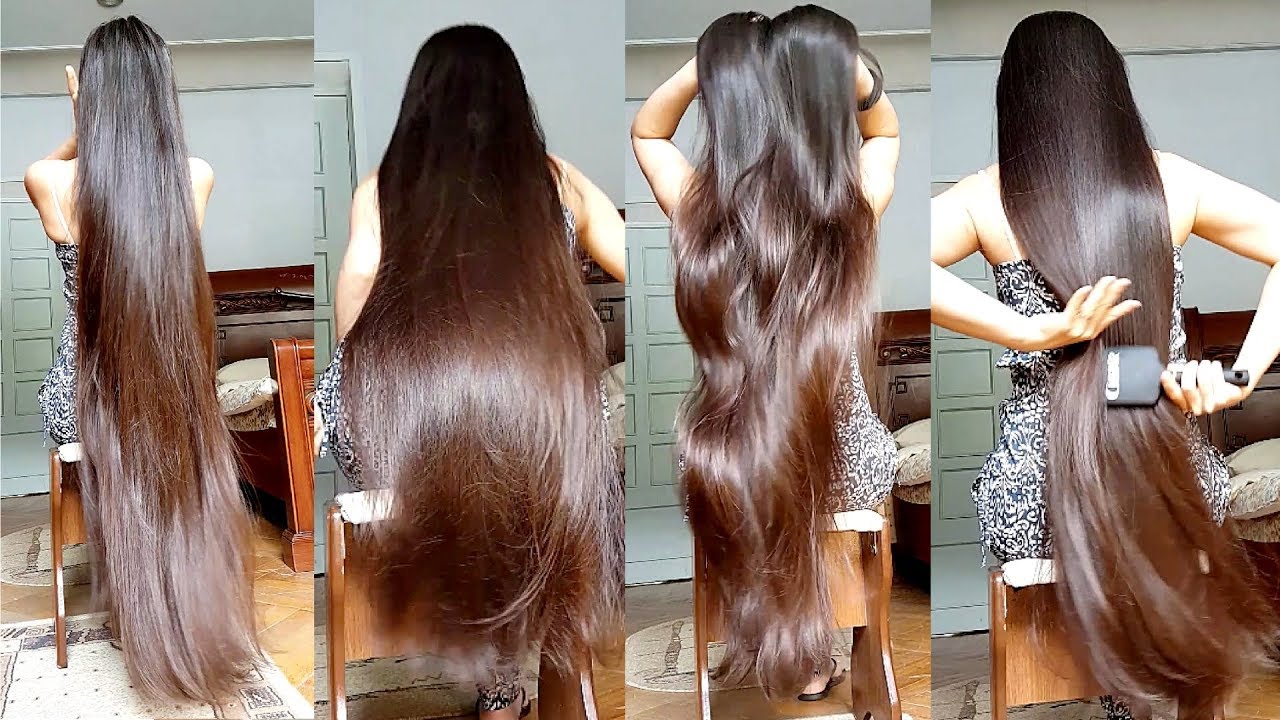 6 Minutes of Gohar's Doing Everything with her Super Silky Long Hair [ASMR]