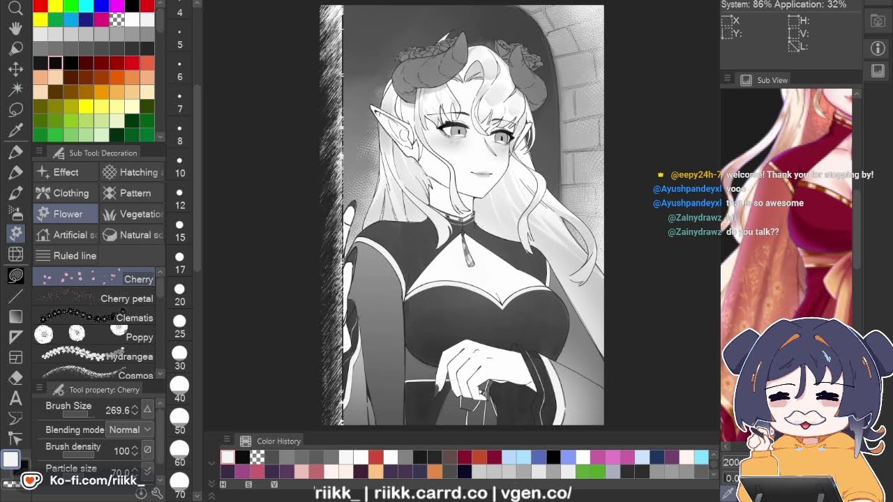 drawing commission from vgen