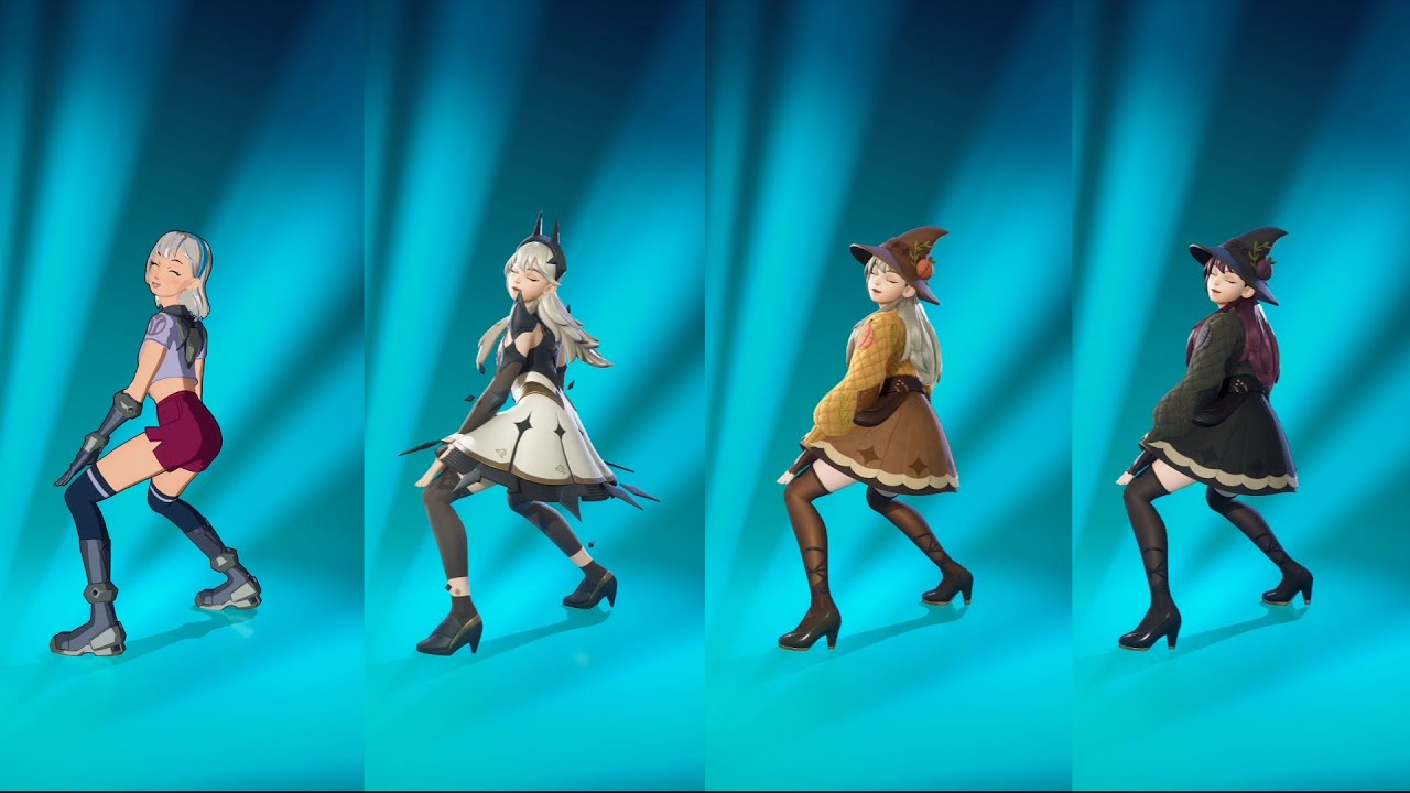 Whiplash emote with Lexa, Princess Lexa, and Lexa Hexbringer