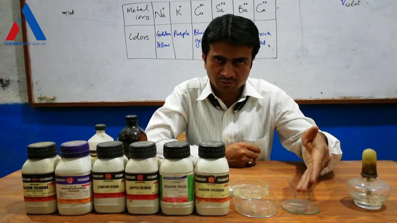 Identification of Metal Ions by Flame Test|Dry Test for Identification of Cations (Basic Radicals)|