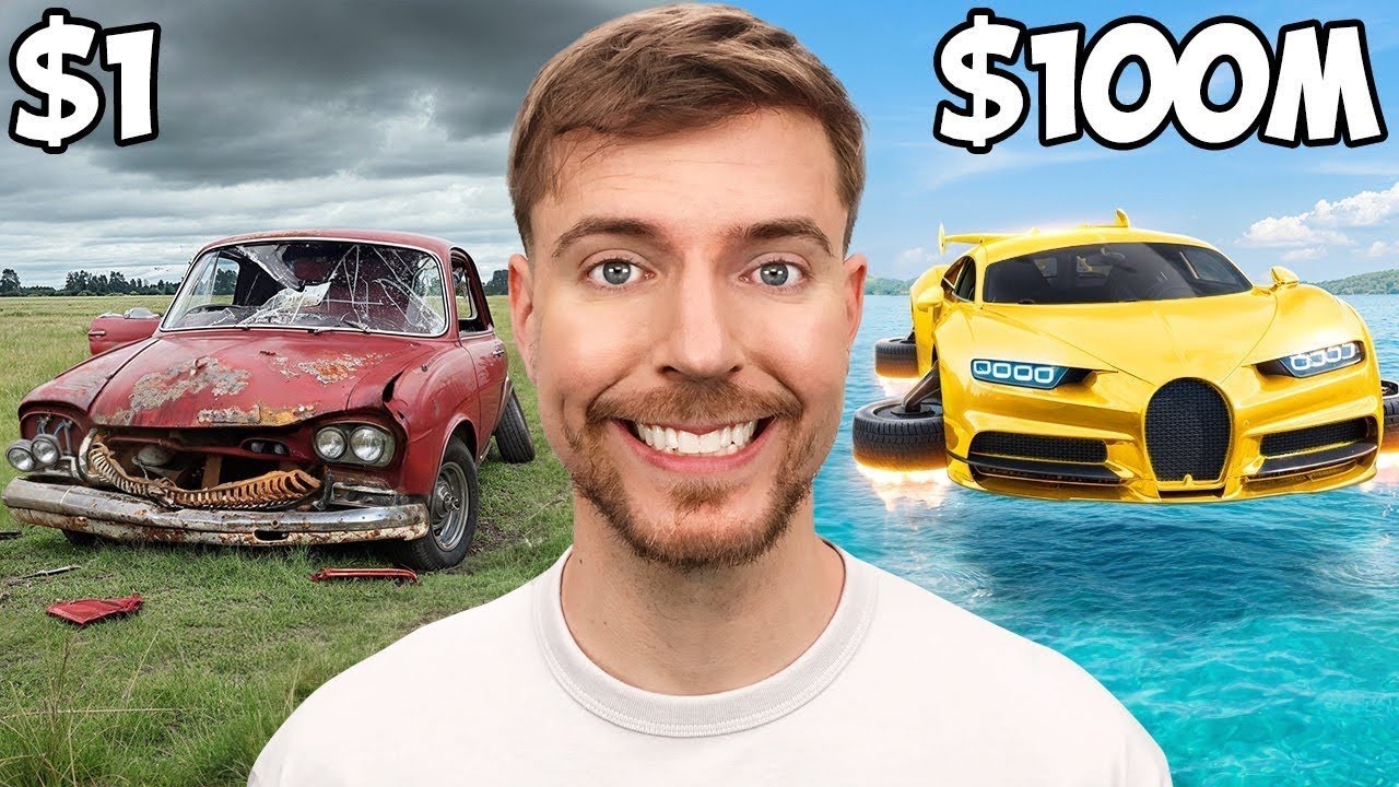 1$ vs 100.000.000$ Mashinalar 2-qisim @MrBeast Uzbekcha Tarjima #mrbeast #uzbekchatarjima