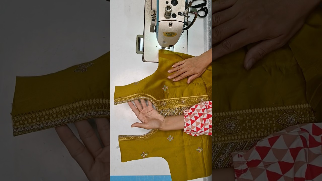 Ready embroidery neck making | ready embroidery neck tutorial | dress me embroidery vala gala