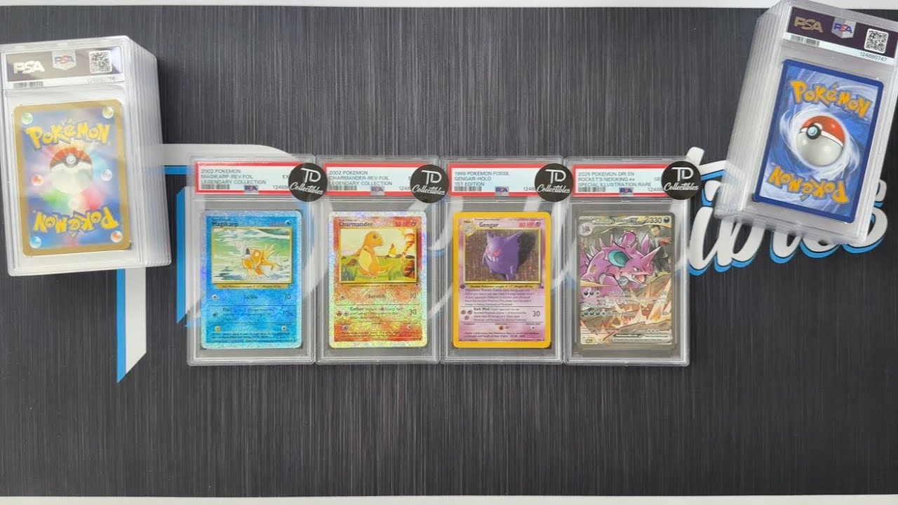 Pokemon PSA Blind Reveal - Graded 19 Cards - Legendary Collection & 1st￼ Edition - TD Collectibles
