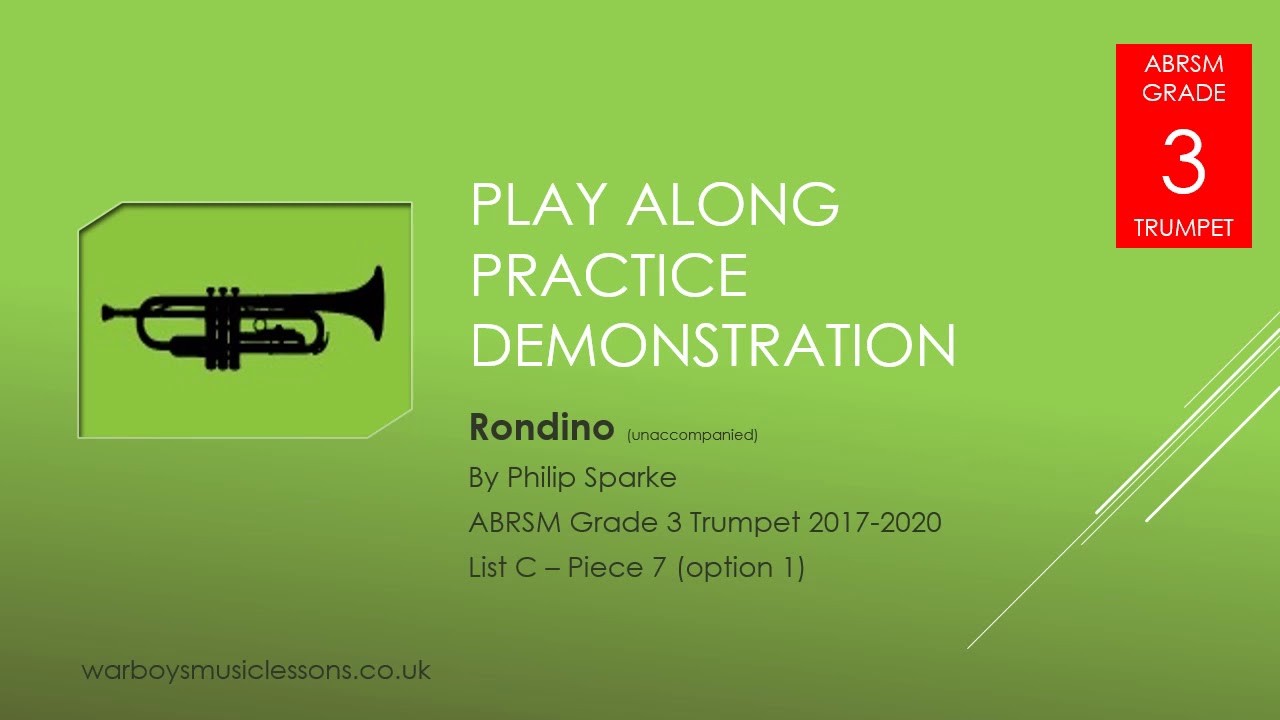 Rondino by Philip SparkeABRSM Grade 3 Trumpet 2017-2020 List C:7 (option 1)