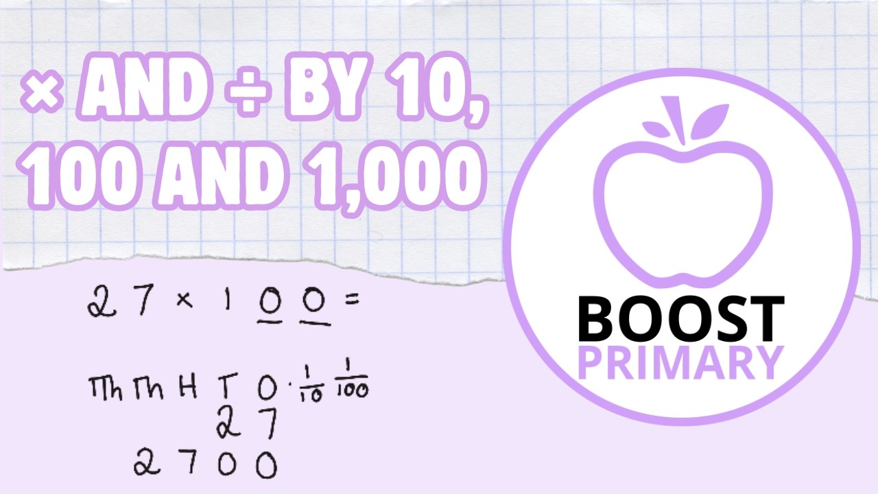 Multiplying & Dividing by 10, 100 and 1,000 | Year 6 Maths | Boost Arithmetic
