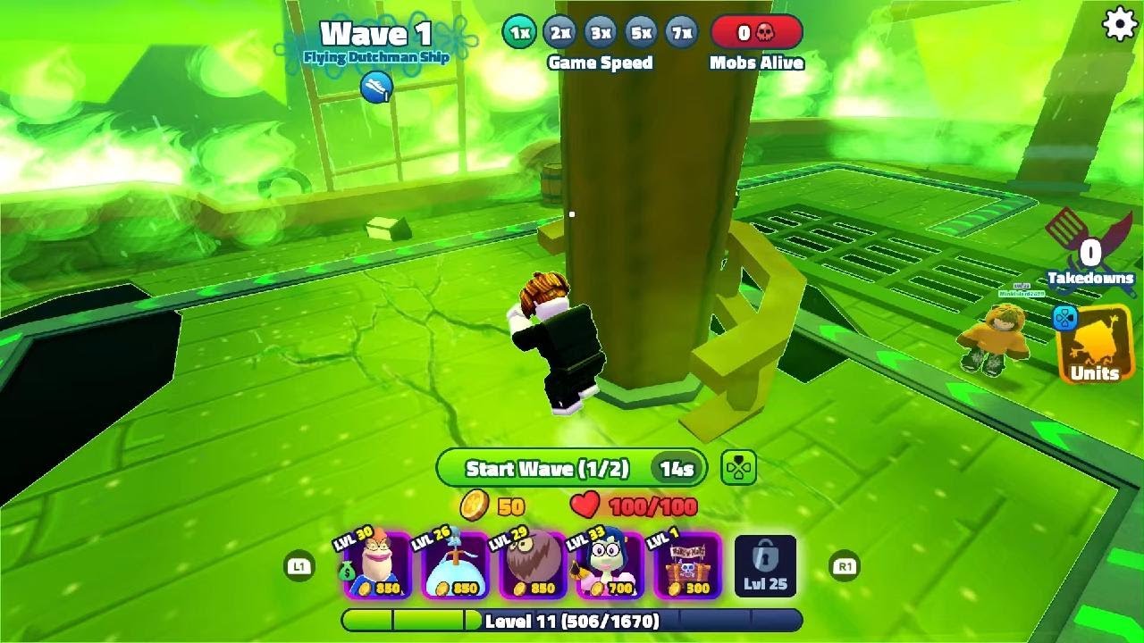 SpongeBob tower defence new account part 4