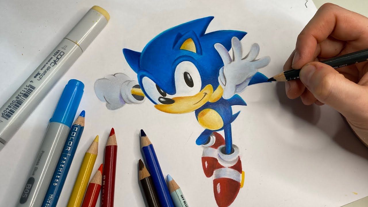 🔴 DESENHANDO AO VIVO - Sonic Origens