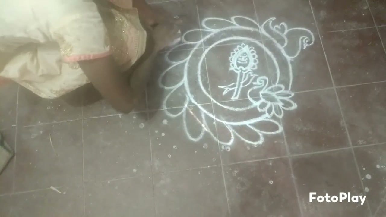 தைப்பூசம் சிறப்பு மயில் வேல் ரங்கோலி | Murugan Vel Rangoli