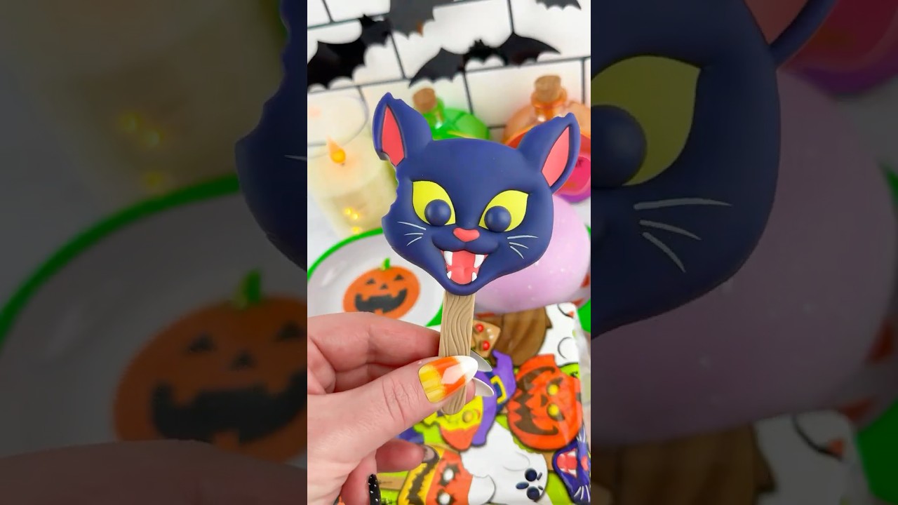 Making School Lunch with 👻 HALLOWEEN 🎃 Fidget Food Satisfying Video ASMR! #shorts #fidgets #asmr