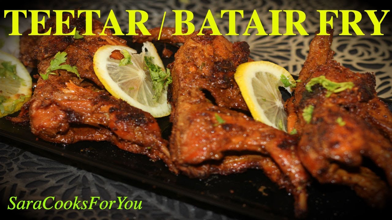 TEETAR AND BATAIR RECIPE IN HINDI | QUAIL FRY | TEETAR FRY RECIPE | RAMADAN RECIPE