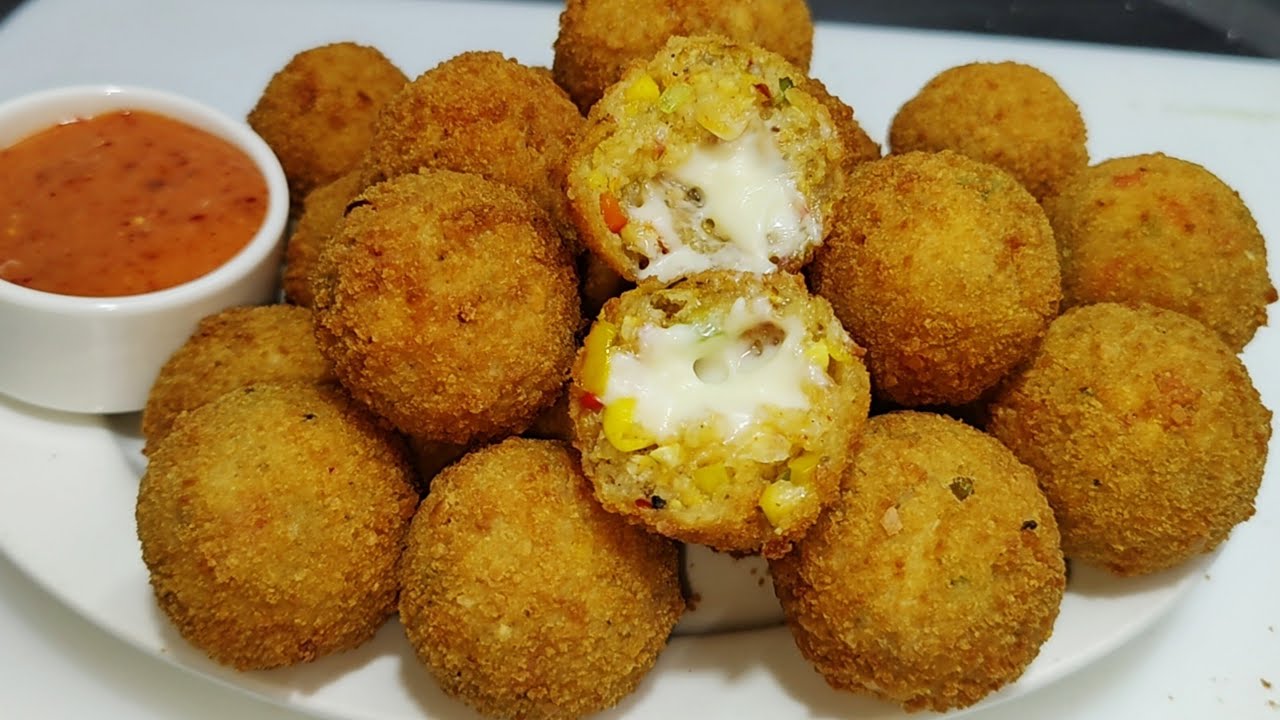 Crispy Potato Corn Cheese Balls | चीज़ काॅर्न बॉल रेसिपी | Cheese Corn Balls | Snacks | Chef Ashok
