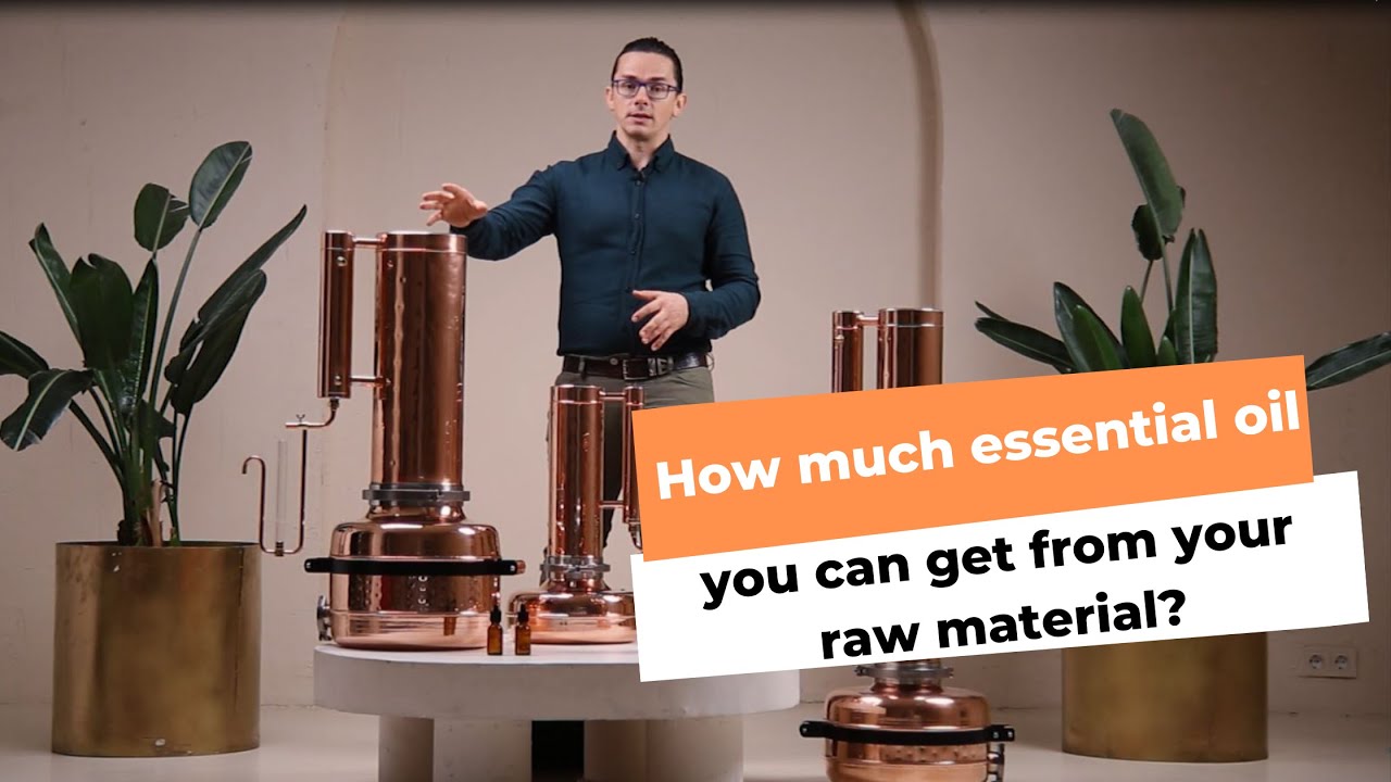 How much essential oil you can get from your raw material?