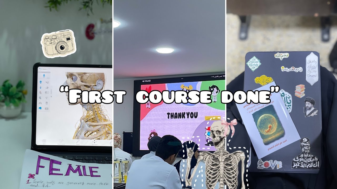 آخر ايام الكورس الاول || يوميات طالبة طب،Last Day of First Semester | Medical Student Vlog 🥼✨